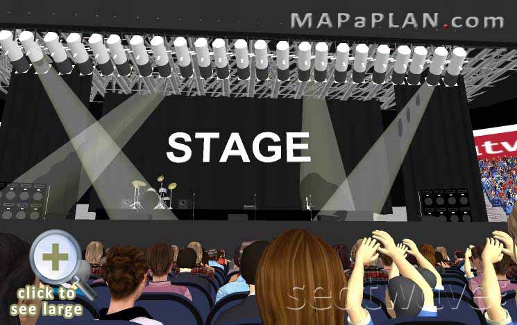The O2 Arena London seating plan Block A2 Row K Front rows top seats in 3d