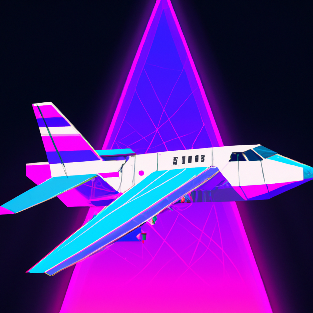 Synthwave aeroplane