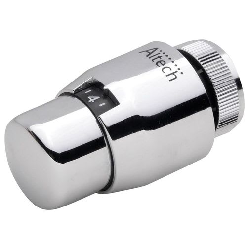 ALTECH TERMOSTAT KROM 28 GR med inbyggd givare för radiatorventil A-klassad