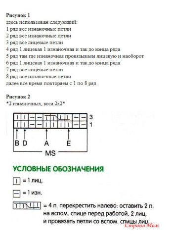 схемы вязания комбинезона
