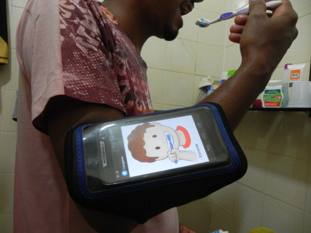 the project Young using the application in activity of daily life