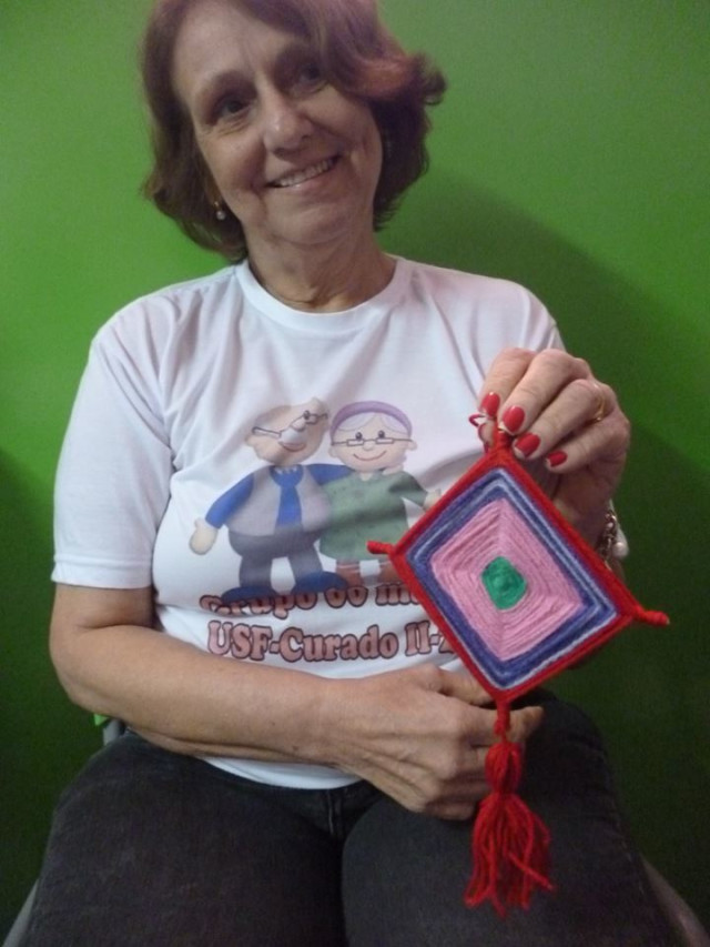 Juanna Silvestre Unidade de Saúde da Família - Vivência de Mandala com Idosos FGM 2016