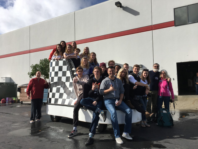Me We create meaningful extension opportunities for our students. Here some of our students prepare for a ride with Steve Van Doren (the God Father of Vans)!!!