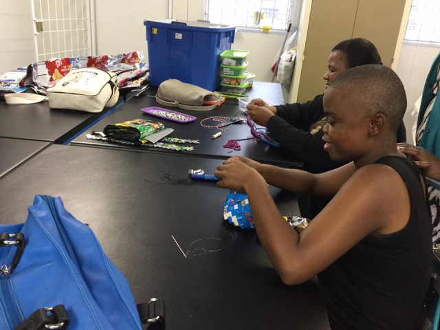 Our team creating products.