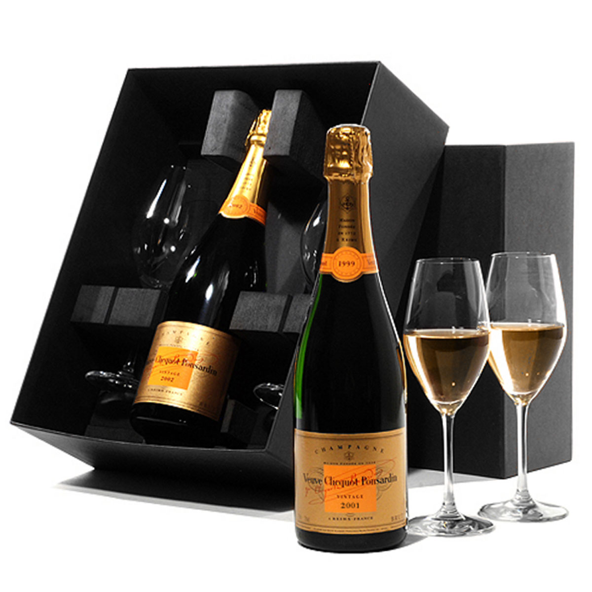 Champagne Veuve Clicquot Vintage & 2 Glasses