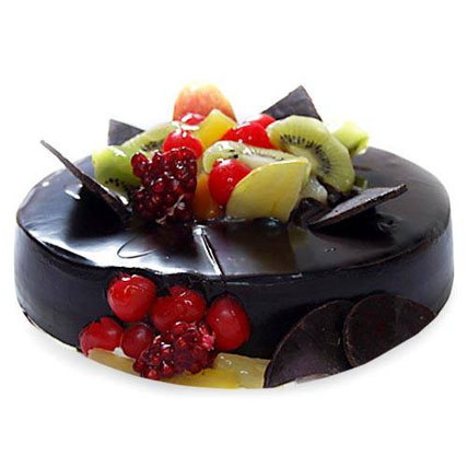 Chocolate Fruit Gateau Half kg