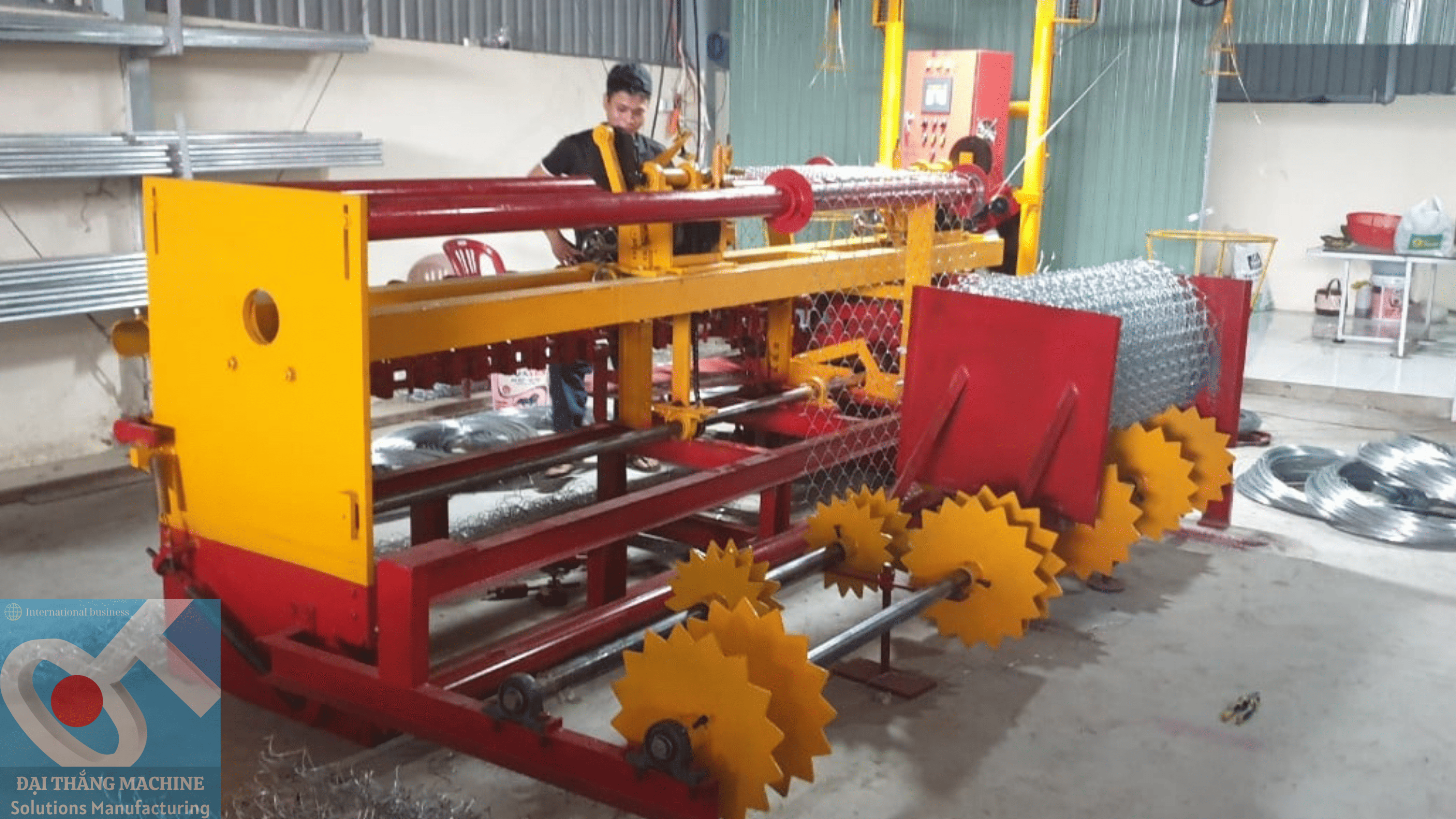 Vận hành máy đan lưới B40