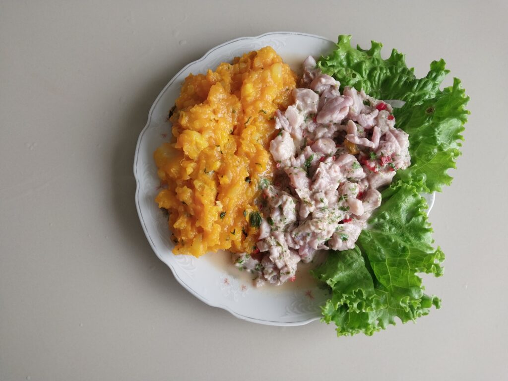 Ceviche con frito