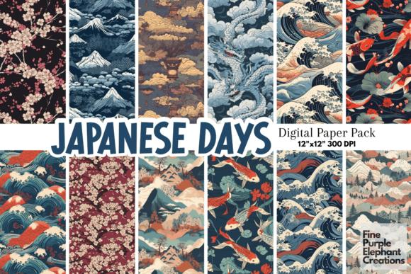 Japanese Days Digital Paper Pack