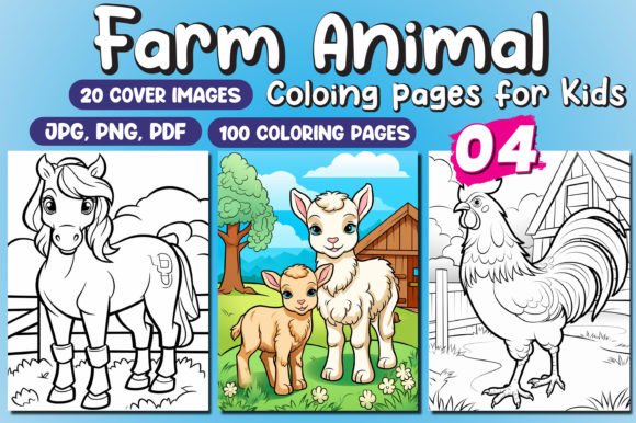 Farm Animal Coloring Pages for Kids
