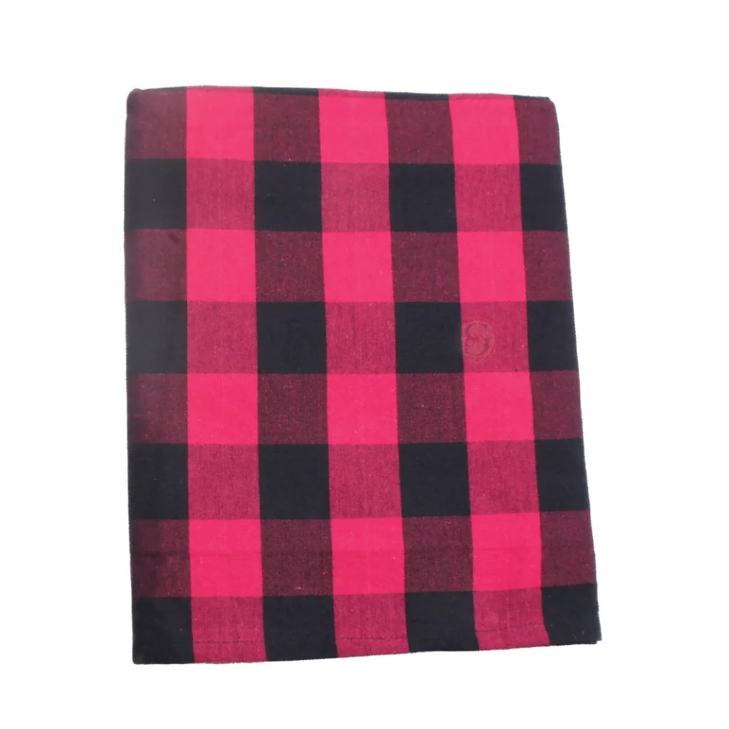 Maasai Shuka (Pink-Black Checkered)