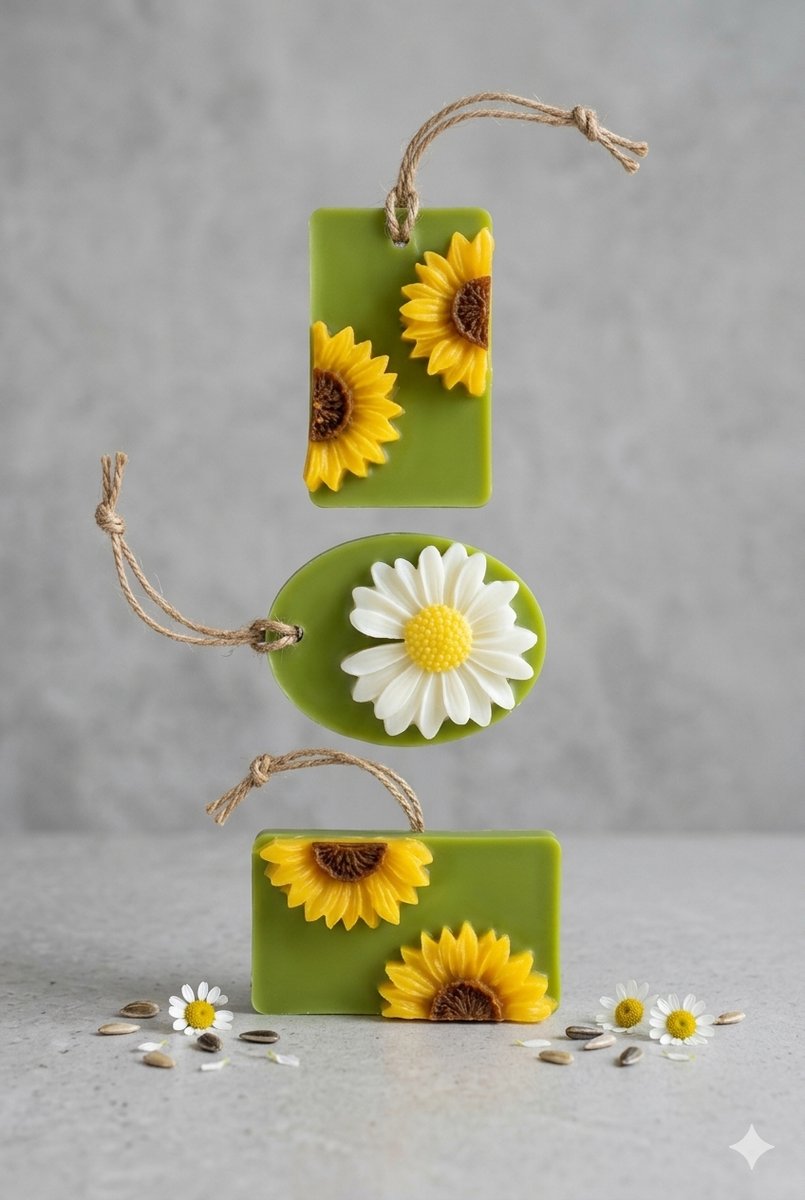 Sunflower Botanical Wax Sachets