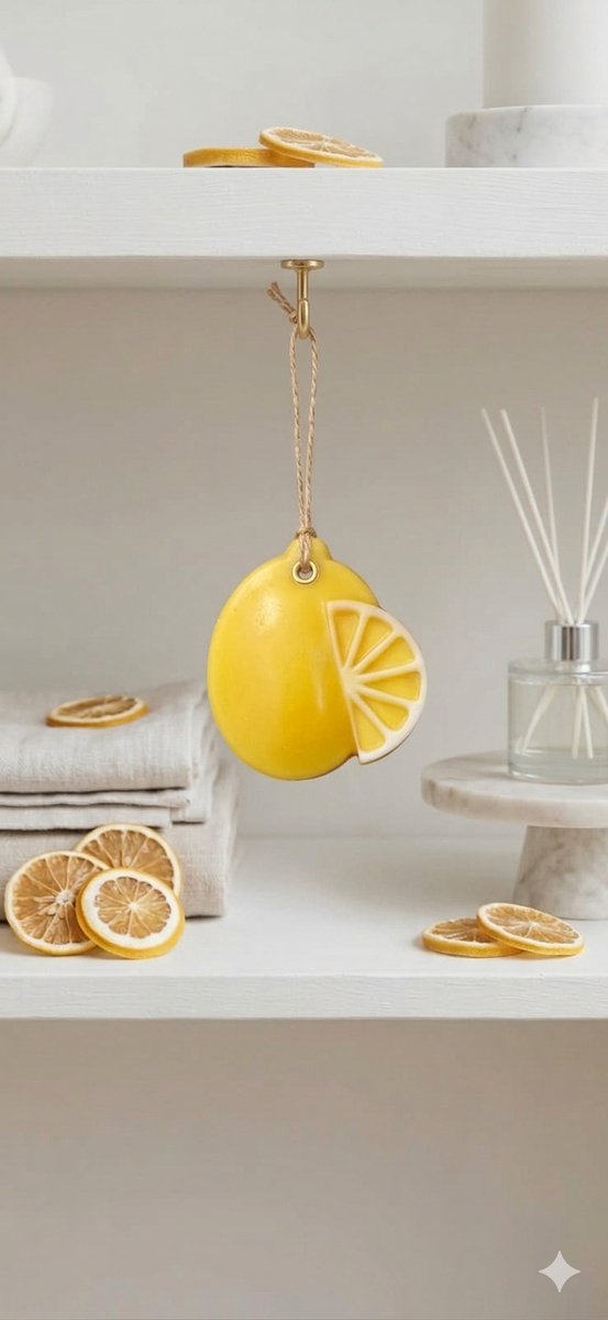 Zesty Lemon Citrus Handmade Wax Sachet