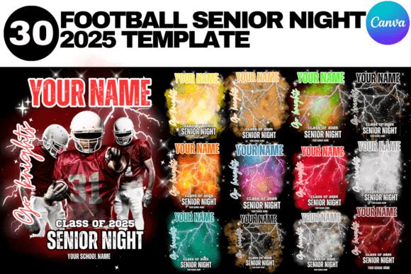 Football Senior Night 2025 Canva Template