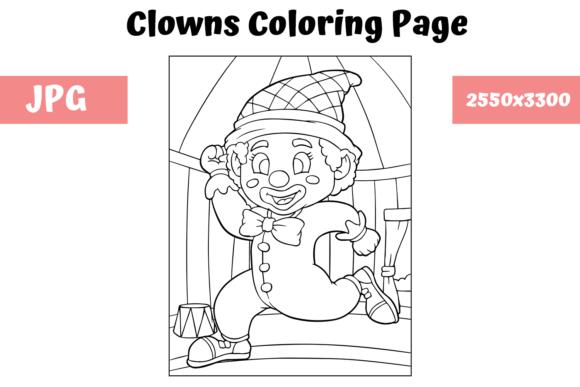 Clown coloring page