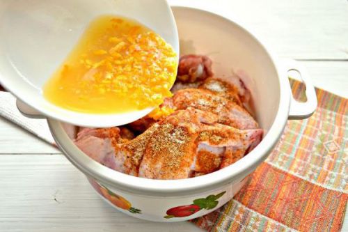Апельсиновый маринад для курицы