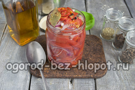 залить овощи маринадом