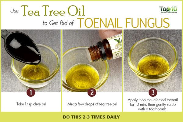 tea tree oil to get rid of toenail fungus