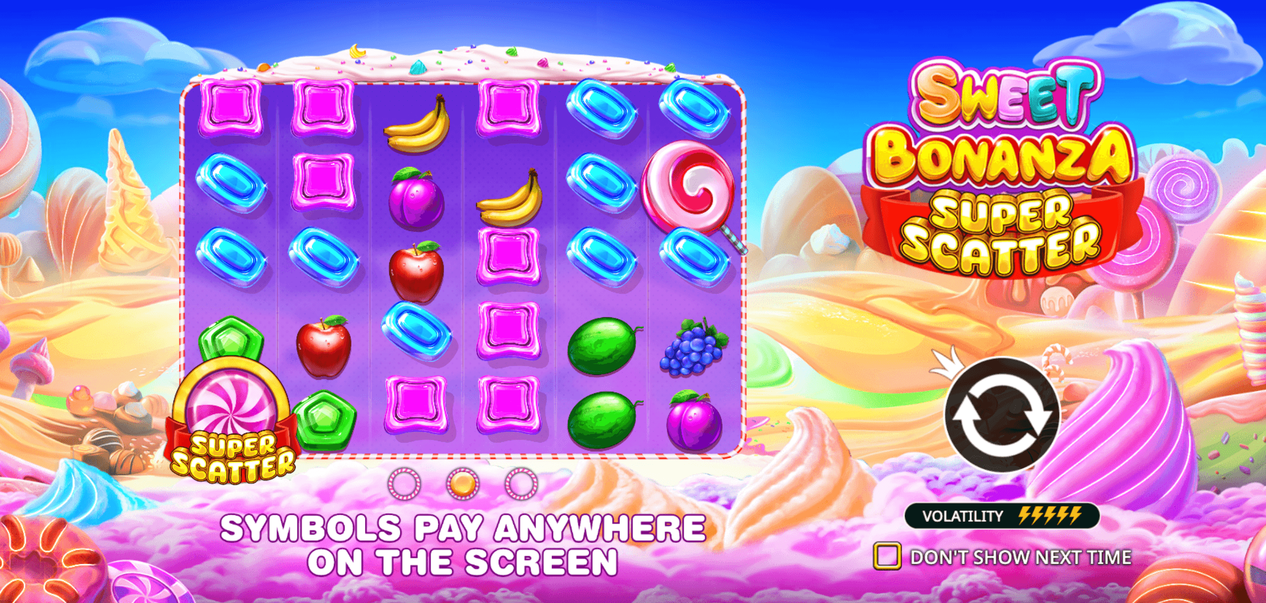 Demo game Sweet Bonanza Super Scatter play demo slot Sweet Bonanza Super Scatter