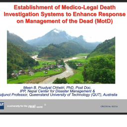 Establishment of Medico-Legal Death Investigation Systems to Enhance Response on Management of the Dead (MotD)