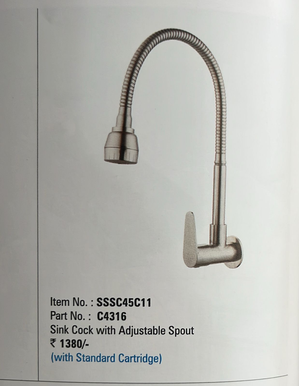 SINK COCK WITH ADJUSTABLE