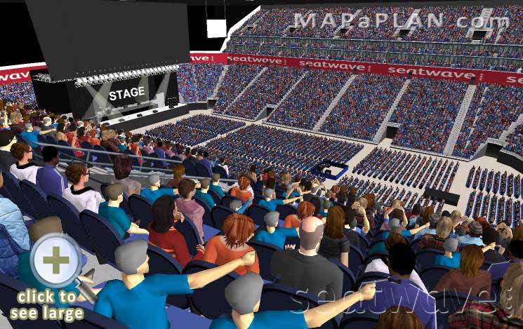 The O2 Arena London seating plan Block 406 Row K Accurate view from seat