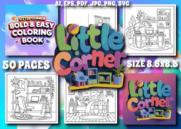 Little Corner Bold and Easy Coloring Book Preview