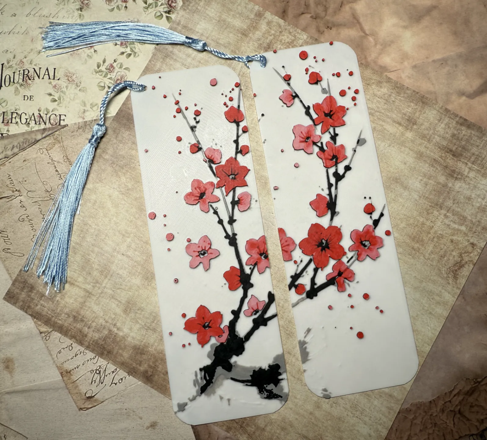 Cherry Blossoms Bookmarks (Set of 2)
