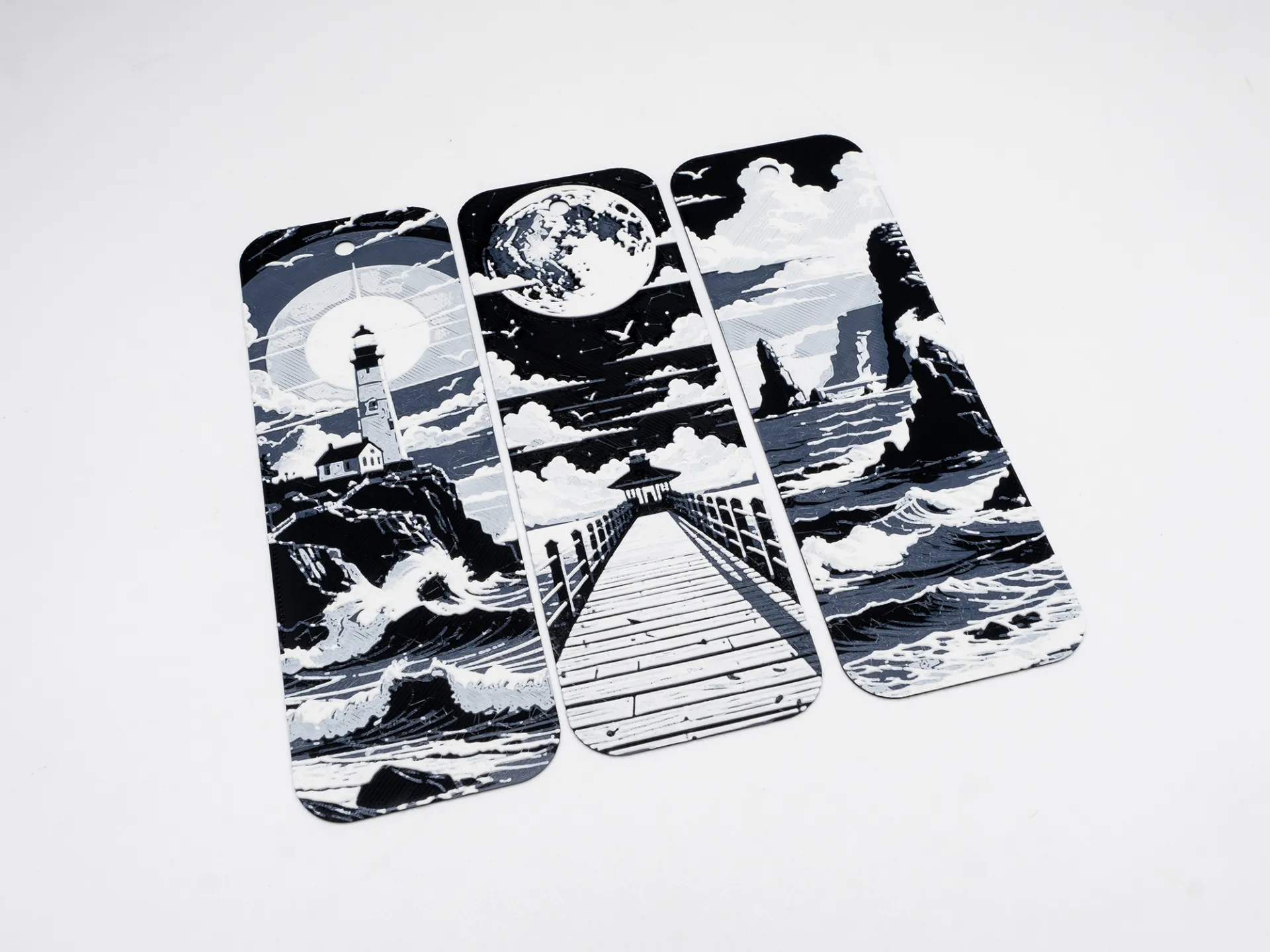 Midnight at Seaside Bookmarks (Set of 3)