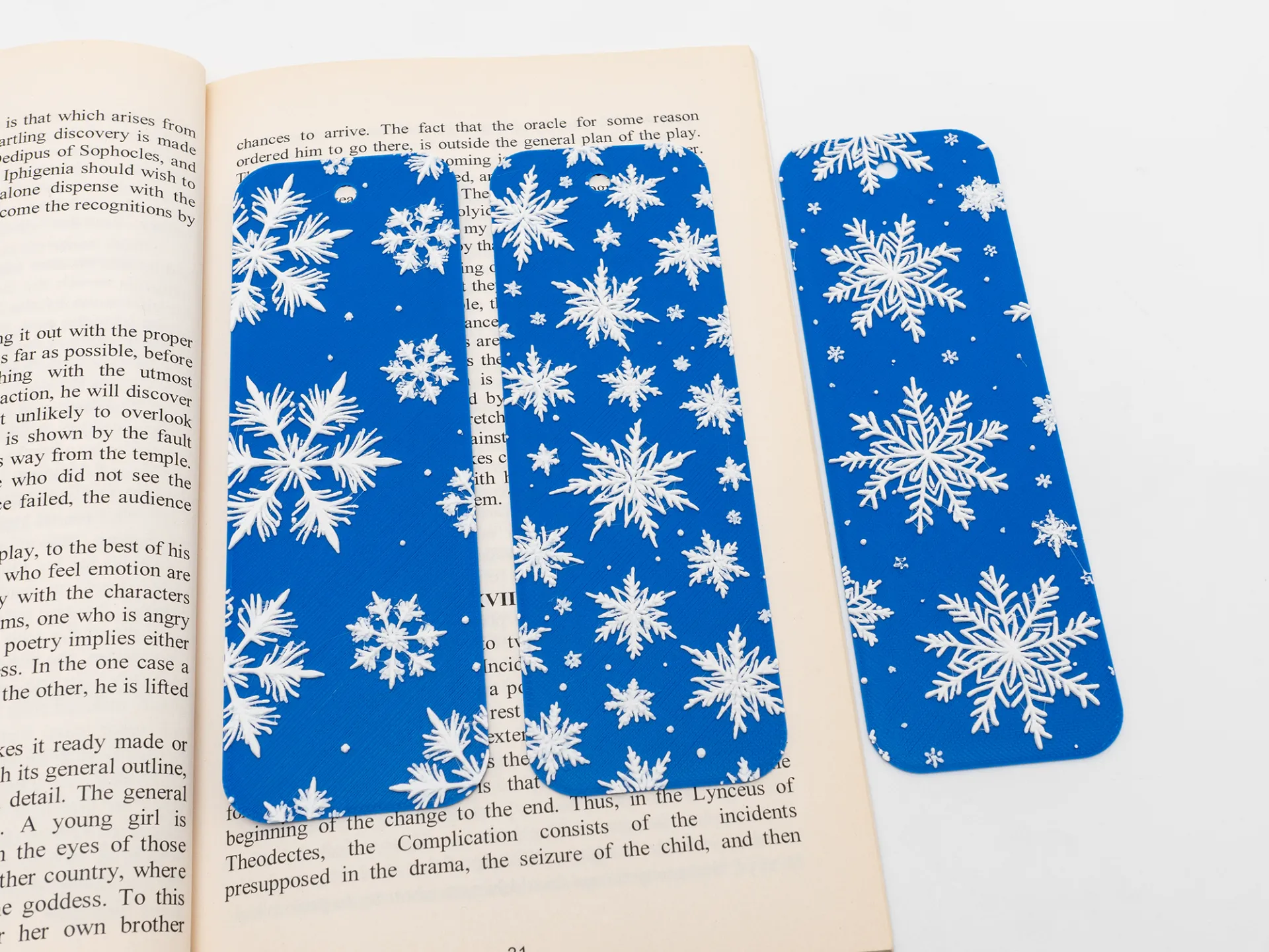 Snowflakes Bookmarks (Set of 3)