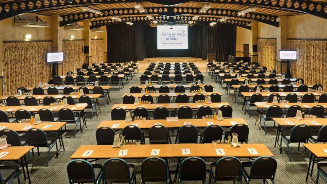 One of the two plenary venues at Champagne Sports Resort. (Source: Champagne Sports Resort).