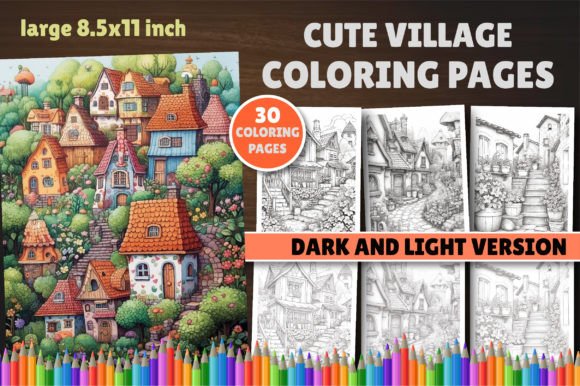 Country Life: Coloring Pages with Farms and Fields