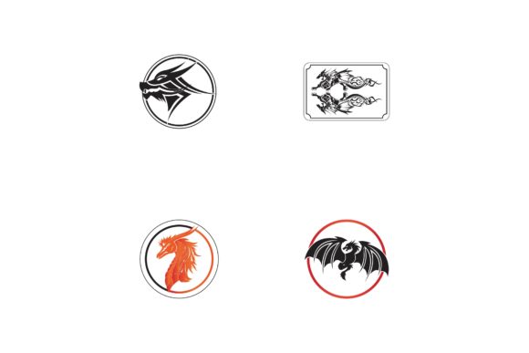 Dragon Logo Coloring Design