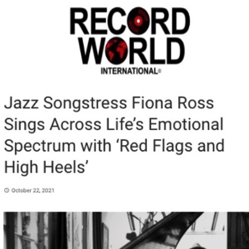 Screenshot of Jazz Songstress Fiona Ross Sings Across Life’s Emotional Spectrum with ‘Red Flags and High Heels by Record World International