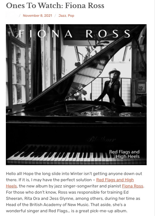 Screenshot of Ones To Watch: Fiona Ross by On The Spot Music