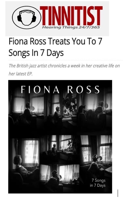 Screenshot of Fiona Ross Treats You To 7 Songs In 7 Days by Tinnitist