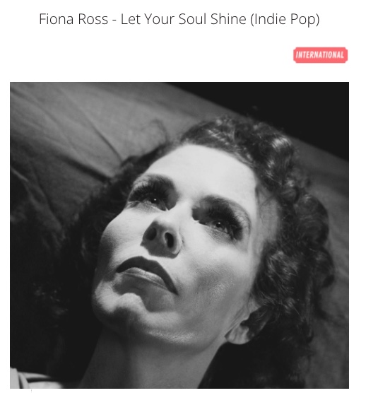 Screenshot of New release: 'Let Your Soul Shine' by Fiona Ross by New Indie Radar