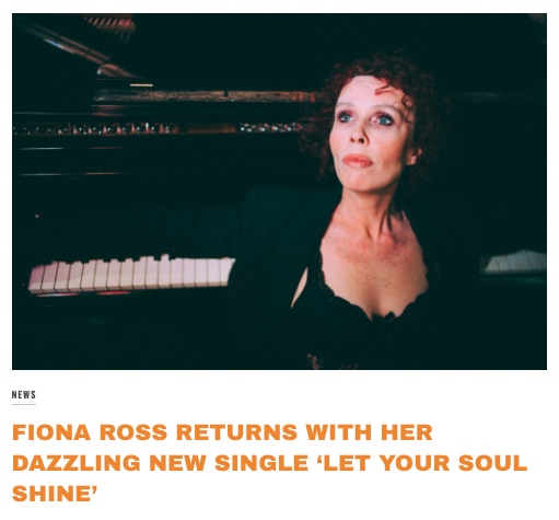 Screenshot of Fiona Ross returns with her dazzling new single ‘Let Your Soul Shine’ by Lock Magazine