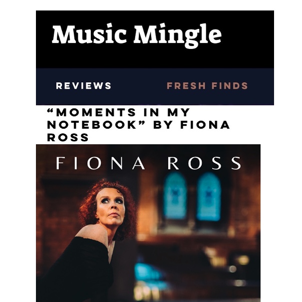 Screenshot of “MOMENTS IN MY NOTEBOOK” By Fiona Ross by Music Mingle