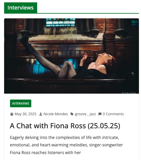 Screenshot of A Chat with Fiona Ross by The Other Side