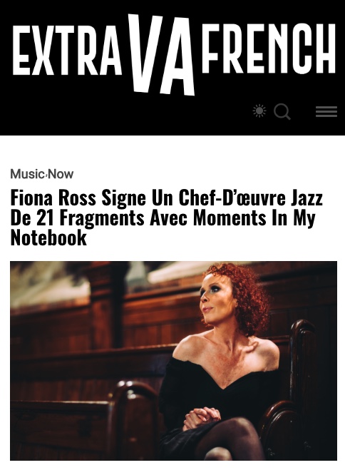 Screenshot of Fiona Ross creates a 21-fragment jazz masterpiece with Moments in My Notebook by Extra French