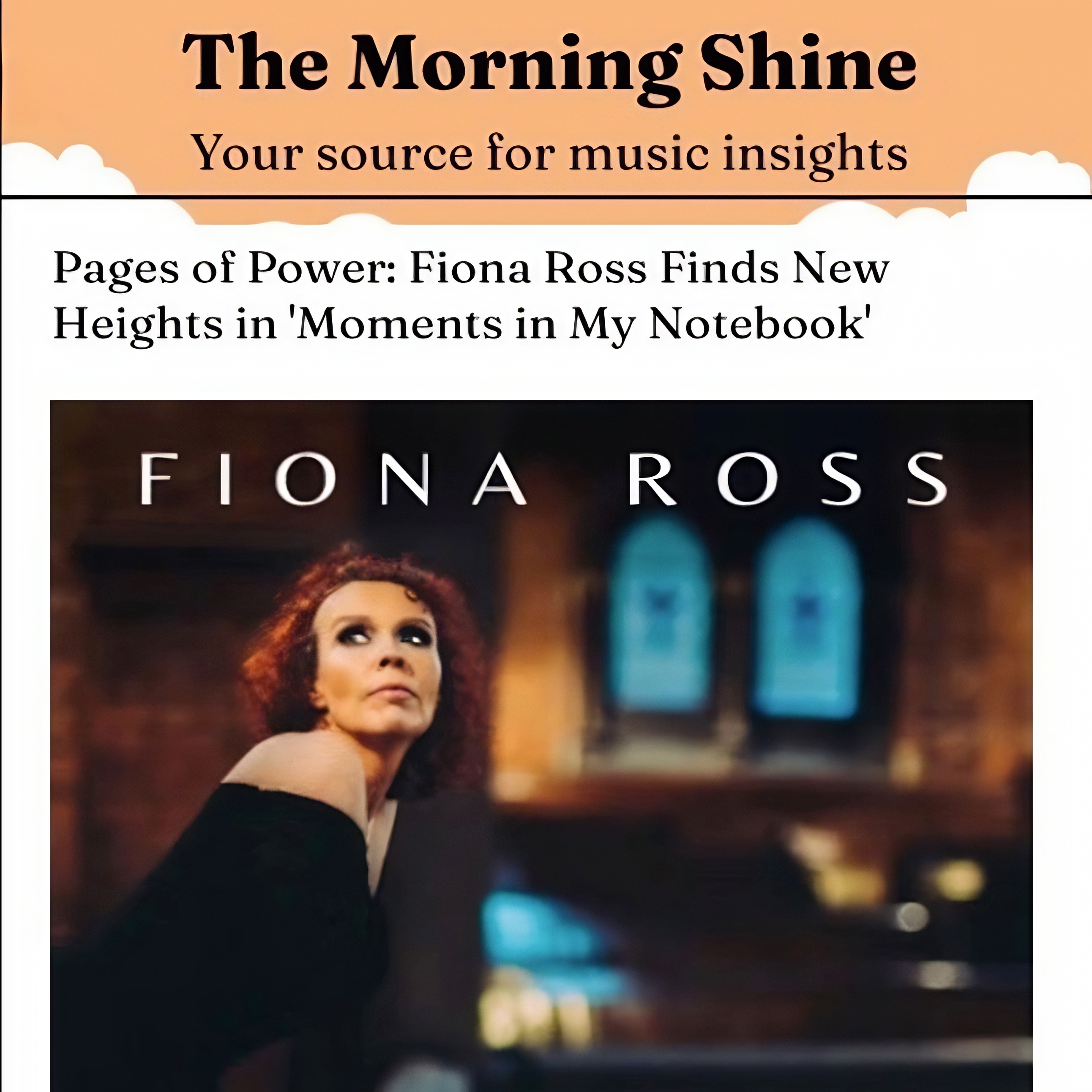 Screenshot of Pages of Power: Fiona Ross Finds New Heights in 'Moments in My Notebook' by The Morning Shine