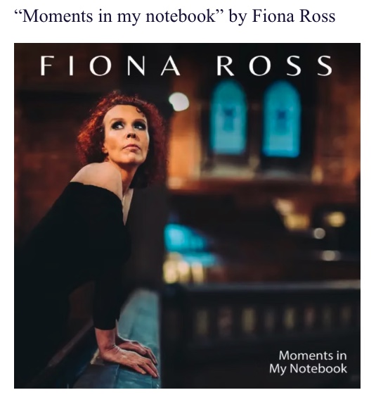 Screenshot of “Moments in my notebook” by Fiona Ross by Dolce Brano