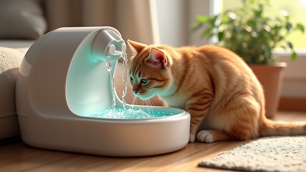 Cat Hydration Revolution with Water Fountains