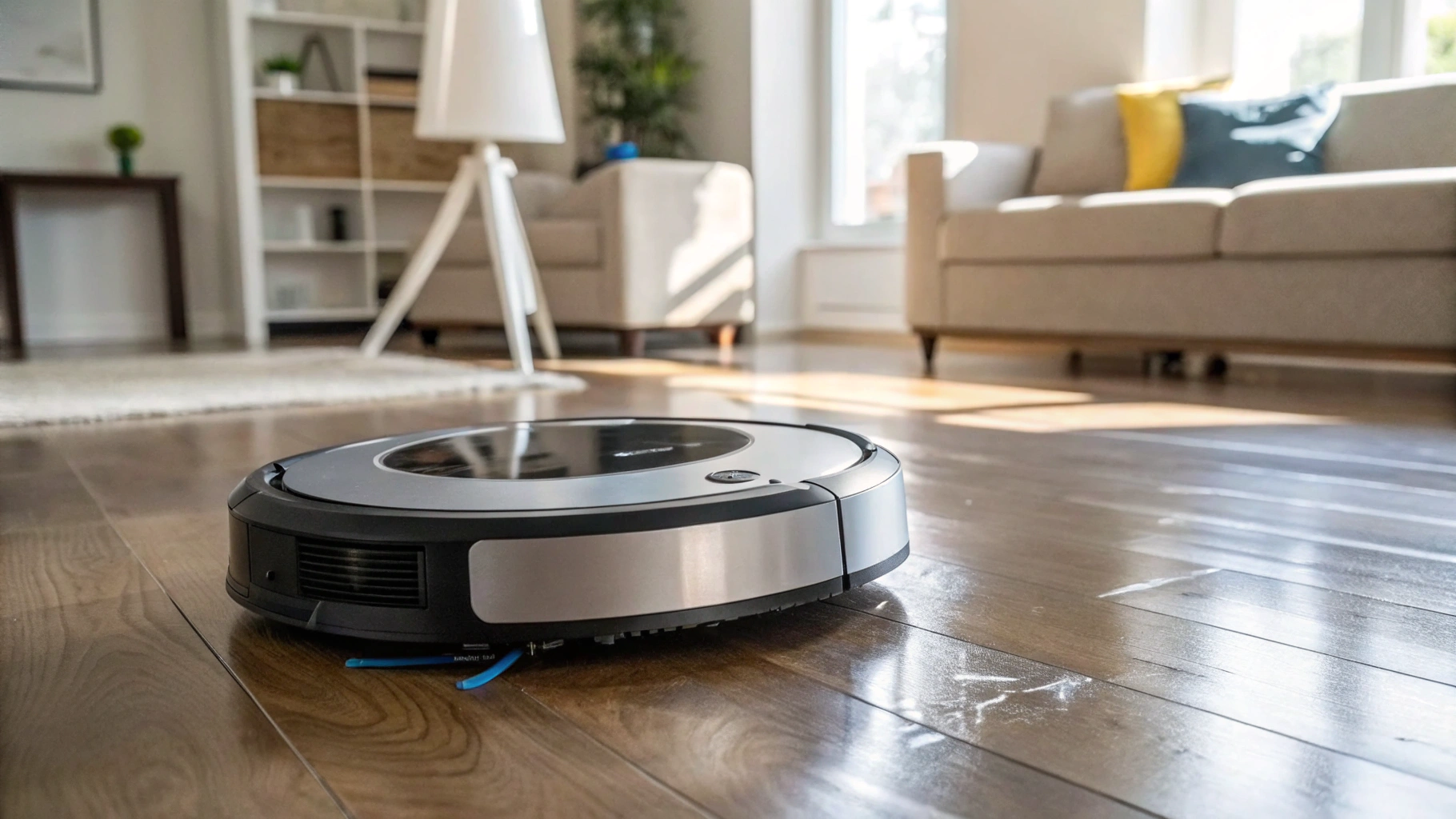 Robotic Vacuum Cleaner in Action