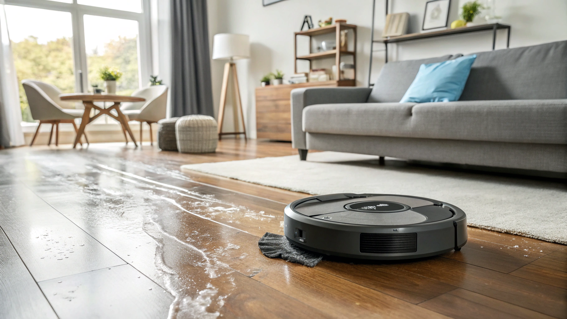 Robot Vacuum with Mopping Capabilities in Action