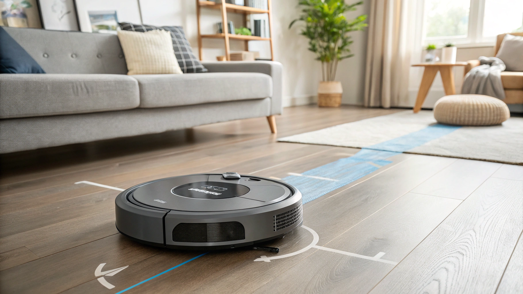 Robot Vacuum with Mopping Functionality in a Modern Home Environment