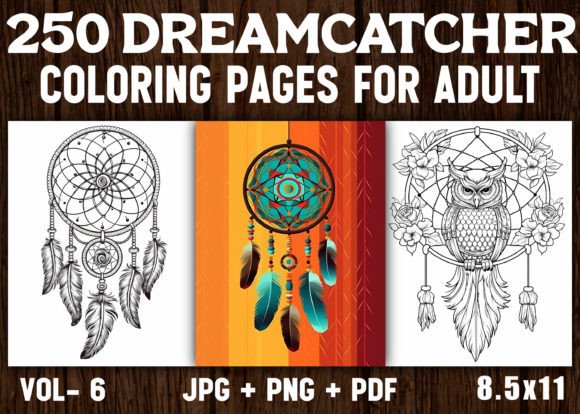 Dreamcatcher Coloring Pages Collection - 250 Unique Designs