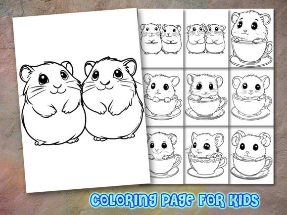 Hamster Coloring Pages Collection