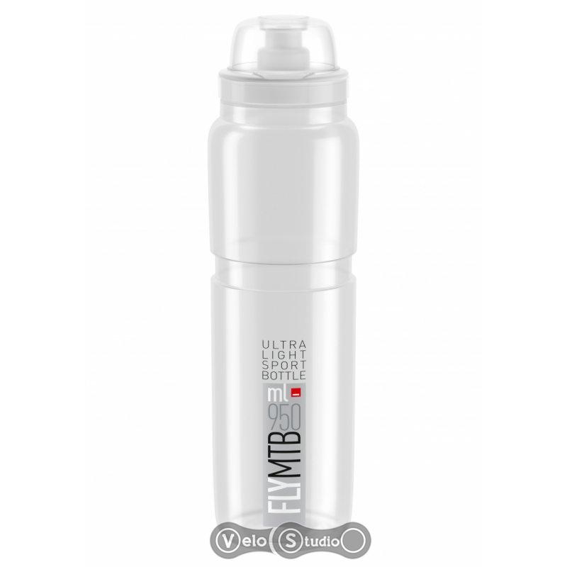 Фляга ELITE FLY МТВ прозора з сірим лого 950мл.